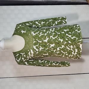 Charter Club Size S- Women's Green Floral Sweater